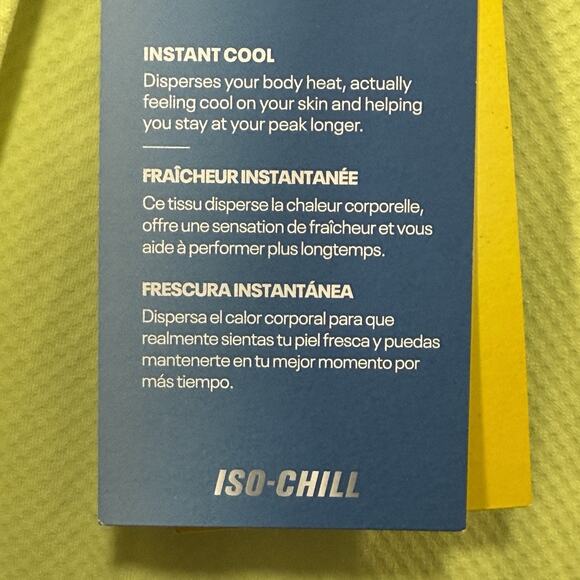 Under Armour Drive Chill Polo Medium Avocado Yellow Iso-Chill UPF 50+ Loose Golf - Picture 9 of 12